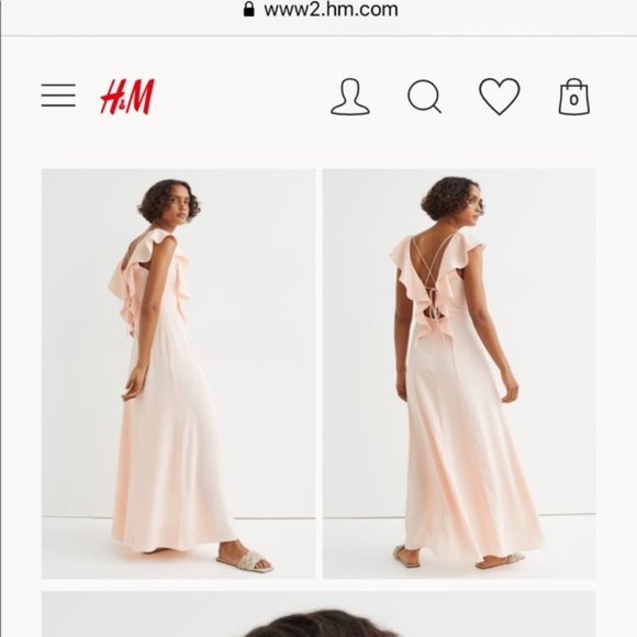 H&M flounce sleeve maxi dress - Picture 2 of 2